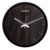 Amazon Brand – Solimo 12-inch Contemporary Plastic & Glass Wall Clock – Designer (Silent Movement, Black Frame)