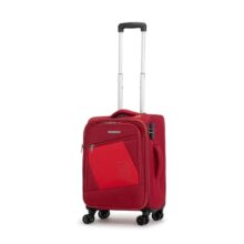 Verage V Lite – Falcon 58 cms Red Carry-On Softside Trolley Bag Expandable Suitcase Travelling Spinner Luggage with Anti-Theft Zippers for Men and Women