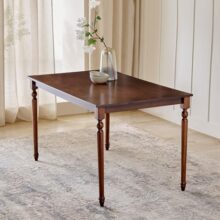 Home Centre | Helios Franklin 6-Seater Dining Table | Solid Wood, for Dining Room | Walnut | 1 Year Warranty