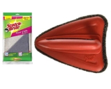Scotch-Brite 2 Piece Floor Cleaning Cloth and 1 Piece Jet Scrubber Brush Tough (Multicolour)