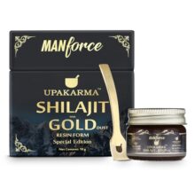 Manforce shilajit/Shilajit Gold Resin – 10g | 500mg/Serving | Boost Muscle Growth & Stamina | Contains 24 Carat Gold | 100% Ayurvedic