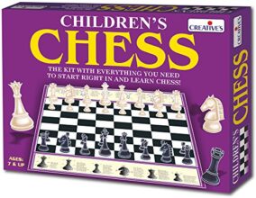 Creative’s Children’s Chess Game for Kids | Learn Chess Step-by-Step with Illustrated Board & Activity Book | Strategy & Logic Educational Board Game | Ages 7+