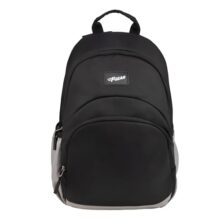 F Gear Lume 14L Soft Backpack | Water Resistant Fabric, Lightweight Unisex Daypack with 1 Compartment & 1 Pocket | Perfect for College, Office, Travel & Everyday Use for Men & Women (Black)