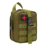 Kraptick Medical Molle Pouch | Tactical First Aid Kit Bag | Military Emergency Medical Pouch | Waterproof & Durable Trauma Kit | Compact Molle Medic Bag for Outdoor, Camping & Survival (Army Green)