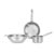 Lifelong Triply 3-piece cookware Set | Kadai, Frypan & Saucepan for Cooking | Stainless Steel 22 cm Kadai & Fry Pan 22 cm | 14 cm Sauce Pan | Induction Bottom & Gas Stove Cookware (LLTP3PCS)