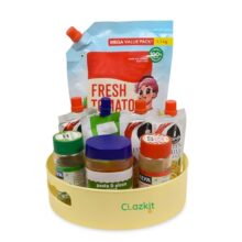Clazkit 360° Rotating Organizer Tray | Multi-Purpose Turntable for Kitchen & Pantry Storage | Space-Saving Spice & Essentials Organizer