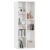 ABOUT SPACE 5 ft Book Shelf – 7 Cubes Engineered Wood DIY Book Rack Multipurpose Book Stand for Home Library Study Room Open Storage Organizer for Bedroom Living Room (White – L50 x B32.5 x H152.5 cm)