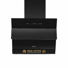 Livpure Zen 60 cm | Slant Shape Chimney | Dual Motor| 1350 m³/hr Suction | Filterless | Touch & Gesture Control | Low Noise | Lifetime Motor + 2 Years Comprehensive Warranty | Black