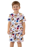Ninos Dreams Boys Cotton Half Sleeves Chhota Bheem All Over Printed Tshirt & Shorts Set/Summer Clothing Set/Night Suit