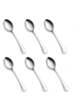 Tosaa Baby Spoon Royal Plain 16G-6-Piece Stainless Steel Spoon Set, Set of 6 for Everyday Use,Rust-Resistant & Dishwasher Safe