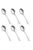 Tosaa Baby Spoon Royal Plain 16G-6-Piece Stainless Steel Spoon Set, Set of 6 for Everyday Use,Rust-Resistant & Dishwasher Safe