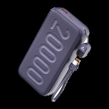 Ambrane 20000 mAh 22.5 W Compact Pocket Size Power Bank(Purple, Lithium Polymer, for Mobile, Smartwatch, Earbuds, Tablet)