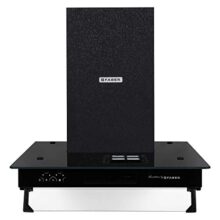 Faber 3in1 Chimney with Air purifier & Fan, 60 cm, 1095 m³/hr (HOOD 3N1 AEROST. STAR PRO 3D AB TC 60,Baffle Filter, Alligator Black)