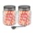 MILTON Olive 1000 Airtight Food Grade Modular Plastic Container | BPA Free, Stackable & Transparent | Wide Mouth with See-Through Lid | Ideal for Cereals, Pulses, Spices, Set of 2, 1000 ml each, Grey