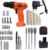 BLACK+DECKER 12-Volt Cordless /Driver with Keyless and 50 Accessories Kit CD121K50 Angle Drill(10 mm Chuck Size)