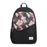 F Gear Polaris Black 37L School Backpack|3 Compartments, 1 Front Pocket with bottle holder|Airflow Back Panel|Ergonomic Design, Lightweight, Comfortable & Durable for School, College, Work & Daily Use