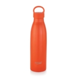 Sizzle Modern Stainless Steel Water Bottle 700 ML Kids & Adults – Lightweight, Single Walled, Leakproof Water Bottle | For School, Office, Gym | Orange (Pack of 1)