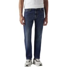 Levi’s Men’s 513 Dark Indigo Straight Fit Mid-Rise Jeans