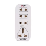 Digiway 3 + 1 Multiplug with LED Indicator, 4 Universal sockets, (Beige_Pack of 1)