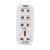 Digiway 3 + 1 Multiplug with LED Indicator, 4 Universal sockets, (Beige_Pack of 1)