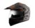 Vega Off Road Secret Isi Certified Matt Finish Full Face Dual Visor With Peak Helmet For Men And Women Outer Clear Visor And Inner Smoke Sun Visor(Dull Anthracite Black, Size:M)