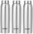 Amazon Brand – Solimo Stainless Steel Water Bottle, Set Of 3, 1 liters Each, 1000 milliliters