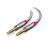 C&E CNE47036 1.5 FT(0.4 M) 3.5mm Aux Male to Male Extension Stereo Audio Cable Grey (1.5 Feet/0.4 Meters) Compatible for iPhone, iPad or Smartphones, Tablets, Media Players (5 Pack)