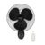 Havells Gatik Pro BLDC 400mm Wall Mount Fan | RPM: 1350 | Double string for Speed & Oscillation control | Thermal Overloaded Protected Motor | 100% Copper Wire Winding Motor | 2 Year Warranty (Black)