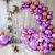 Just Party 25Pcs Rose Gold & 25Pcs Purple Metallic Chrome Balloons With Shiny Surface For Birthdays/Anniversary/Engagement/Baby Shower/Bachelorette Party Decorations (Pack Of 50)