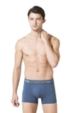 Van Heusen Men Trunks – Cotton Spandex – Denim Jacquard Waistband, Plush Back Elasticized Waistband, Contrast Stitch_20048_Navy-Mid_XL