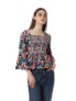 ONLY Women Printed Polyester Multicolor Peplum Top