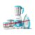 Longway Super Dlx Mixer Grinder with Kwid 1100W Dry Iron | 500 Watt Powerful Motor | 3 Jars for Grinding, Mixing, Juicing | 2 Year Warranty (Blue & White, Combo Offer)
