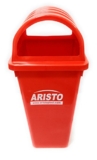 Square Dome Lid Big Garbage Waste Dustbin Trash Bucket 60 Liters Red Color Can Be Used for Garbage Waste Management (Wet & Dry)