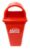 Square Dome Lid Big Garbage Waste Dustbin Trash Bucket 60 Liters Red Color Can Be Used for Garbage Waste Management (Wet & Dry)