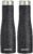 Amazon Brand – Solimo Stainless Steel Fridge Water Bottles | Set of 2 | Textured Finish | 1 L | Black