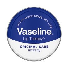 Vaseline Lip Tins Original Care, 17g | Infused with Vitamin E to Hydrate & Moisturize Dry Lips Transparent