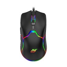 Ant Value Gm1001 Usb Wired Gaming Mouse,6 Adjustable 12800 Dpi Computer Mouse,Optical Sensor 13 Rgb Mouse With Software And 6 Programmable Buttons,Ergonomic Pc Gaming Wired Mouse For Laptop/Pc – Black