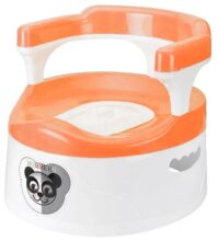 Mommers Baby Potty Training Seat, Floor Potty Trainer, Detachable Potty Bowl, Suitable For Boy/Girl Orange
