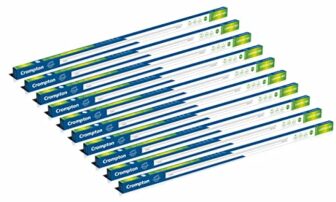 Crompton Laser Ray Smile 24W LED Batten |4 feet Slim Batten for Living Room & Bedroom | Energy Efficient Tubelight for Home | BIS Approved | Warm White (6500K) (Pack of 10)
