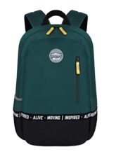 Gear Bomber Eco Statement 22L Medium Water Resistant School Bag/College Bag/Standard 4 Compartment Backpack For Men/Women -Bottlegreen