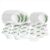 Larah By Borosil Crescent Fluted Series Opalware Dinner Set | 66 Pieces For Family Of 6 | Microwave & Dishwasher Safe | Bone-Ash Free | Crockery Set For Dining & Gifting | Plates & Bowls | White