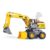 Crackles 2-in-1 Jumbo Excavator & Bulldozer Toy – Friction Powered Construction Vehicle with Real Smoke Effect, Lights, Sounds & Moving Parts – Heavy Duty Toy Truck for Kids Boys Age 3-10