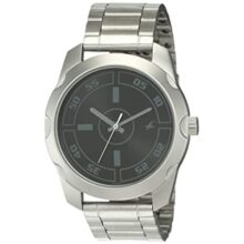 Fastrack Men Quartz Analog Black Dial Stainless Steel Strap Watch for Guys-NS3123SM01/NT3123SM01