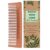 1Pc Kacchi Neem Wooden Comb – Soaked In 17 Herbs, Neem & Sesame Oil For Multi-Actions – Detangling, Frizz Control & Shine Suited For All Hair Types