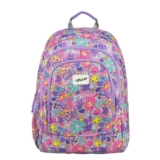 F Gear Cosmo Smile 23L Kids School Backpack|Cute Smile Print Design|3 Spacious Compartments & water bottle holder|Ergonomic Design, Lightweight & Comfortable|Perfect for School, Travel & Daily Use