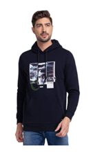 Spykar Men’s Cotton Hooded Sweatshirt (MSS02BBHW203NAVYBLUE2XL_Blue_XX-Large)