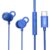 truke Bass S2 Sleeping Earphones Designed for Side Sleepers with Soft Silicone, 13mm Driver for Clear Audio, type-C jack, Noise-Reducing Fit, Lightweight & Durable TPE Wire for All-Night Comfort -Blue