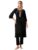 Shae by Sassafras Women’s Black Velvet Straight Kurta -S