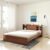 Amazon Brand – Solimo Picton Engineered Wood Queen Size Bed Without Storage (Asian Walnut)
