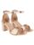 Shoetopia Women’s Rose-Gold Block Heel Sandals | Elegant Strappy Open Toe Heels for Party & Casual Comfortable Footwear EU36
